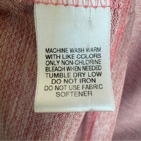 Roundtree & Yorke Men's Heathered Red Polo Shirt L Short Sleeve Casual Summer - Picture 8 of 8